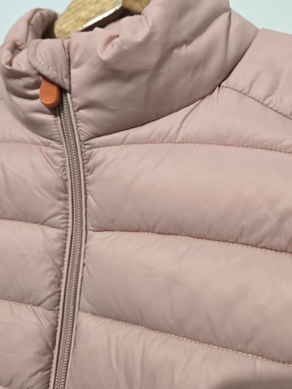 Save the Duck Womens Plumtech Pink Puffer Vest Sz S Full Zip Sustainable Outdoor - Picture 2 of 9